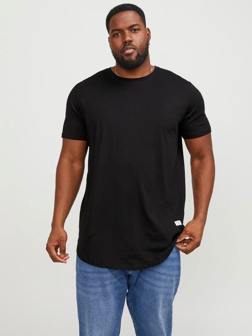 Jack & Jones  Black Crewneck Short-Sleeve T-Shirt